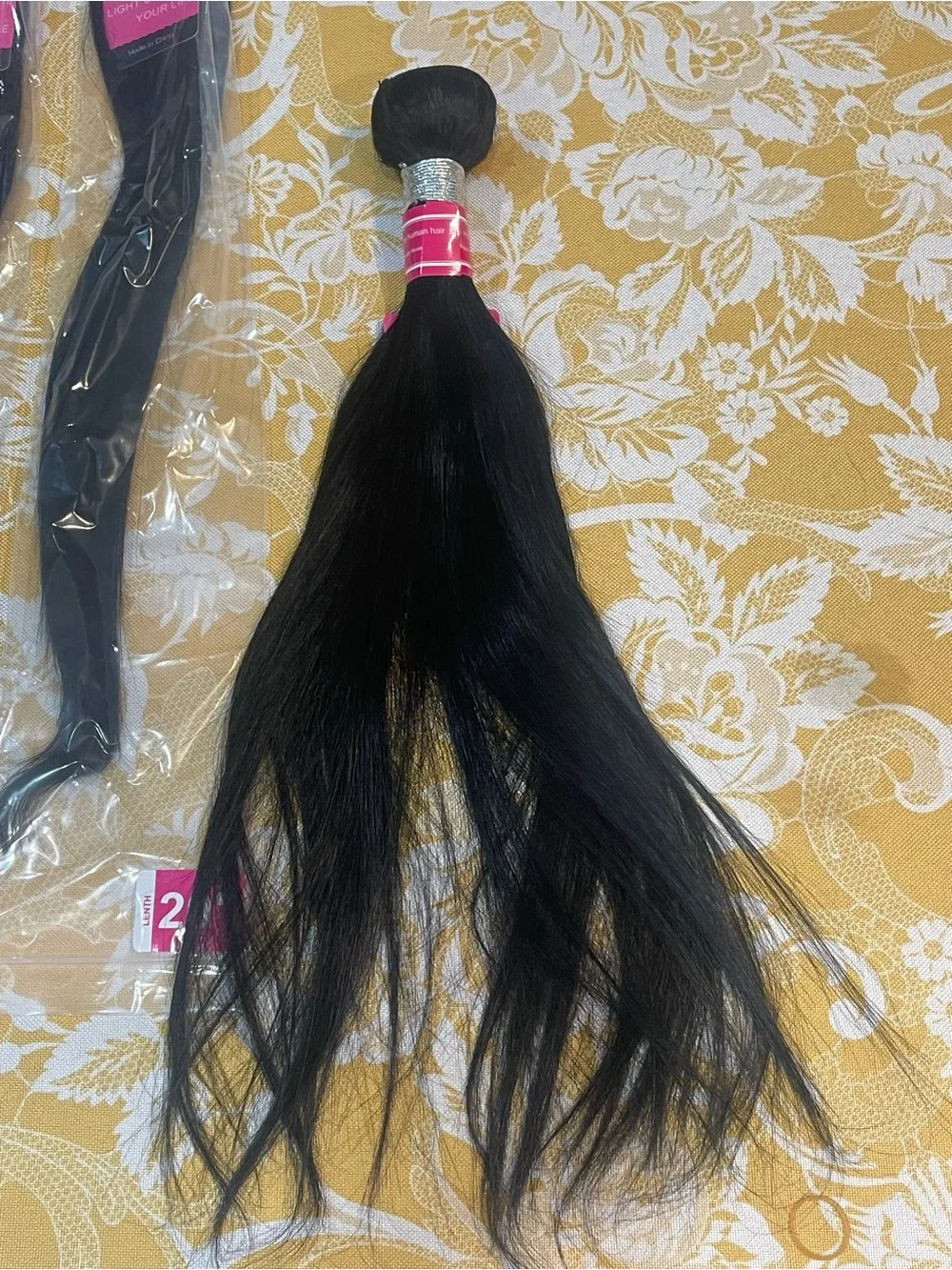 Glebinly 12A Brazilian Human Hair Extensions 18–24” Black Remy Virgin